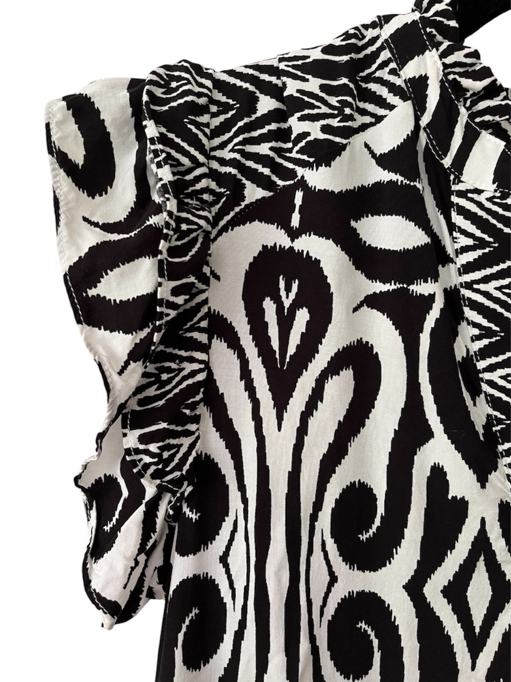 UMGEE Black & White Patterned Women’s Dress, Midi/Maxi length, EUC, Size Medium - Picture 3 of 10